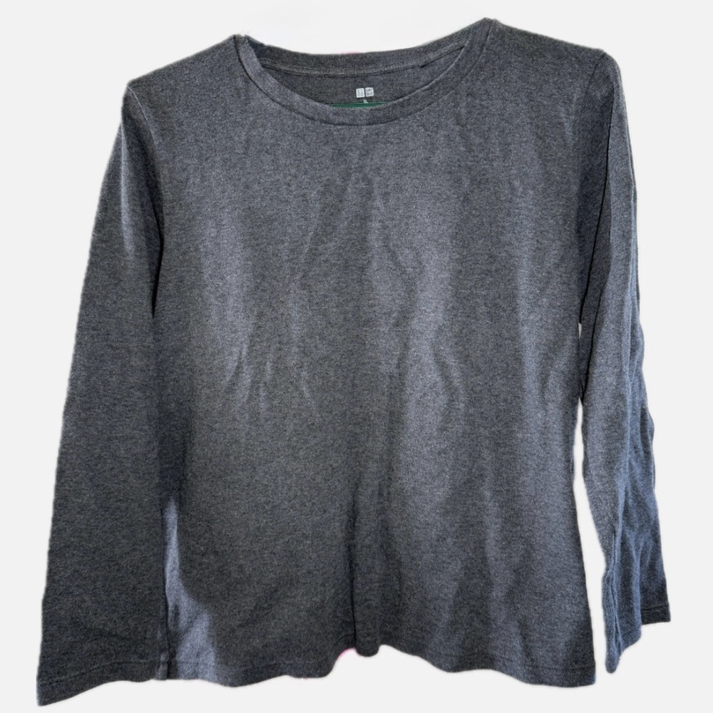 HP 🩶 Uniqlo Cotton Grey Long Sleeve